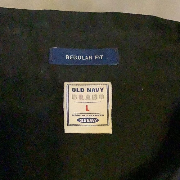 Donated Old Navy black button up long sleeve shirt - Picture 2 of 2
